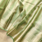 Green Stripe Tanchui Handloom Banarasi Tissue Silk Saree