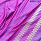 Purple Leaf Buta Weaved Banarasi Mashru Silk Saree