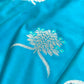 Ocean Blue Leaf Buta Weaved Banarasi Mashru Silk Saree