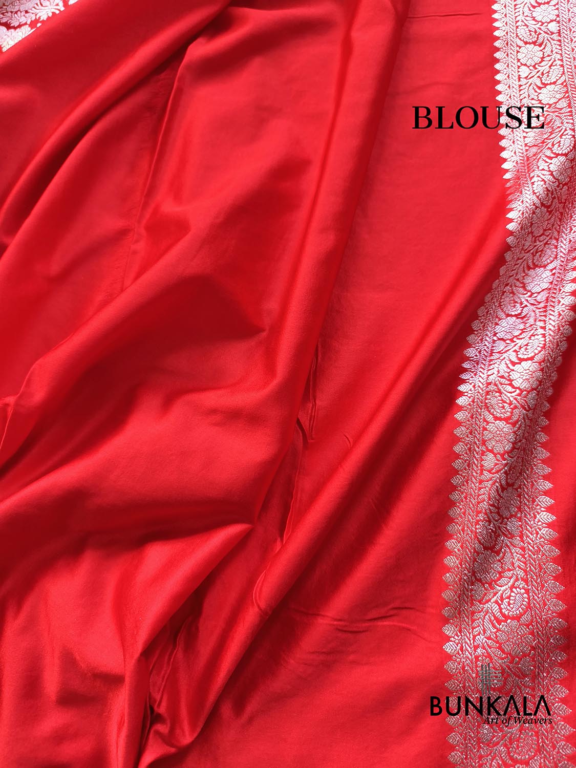 Red Floral Jaal Sona Zari Weaved Banarasi Mashru Silk Saree