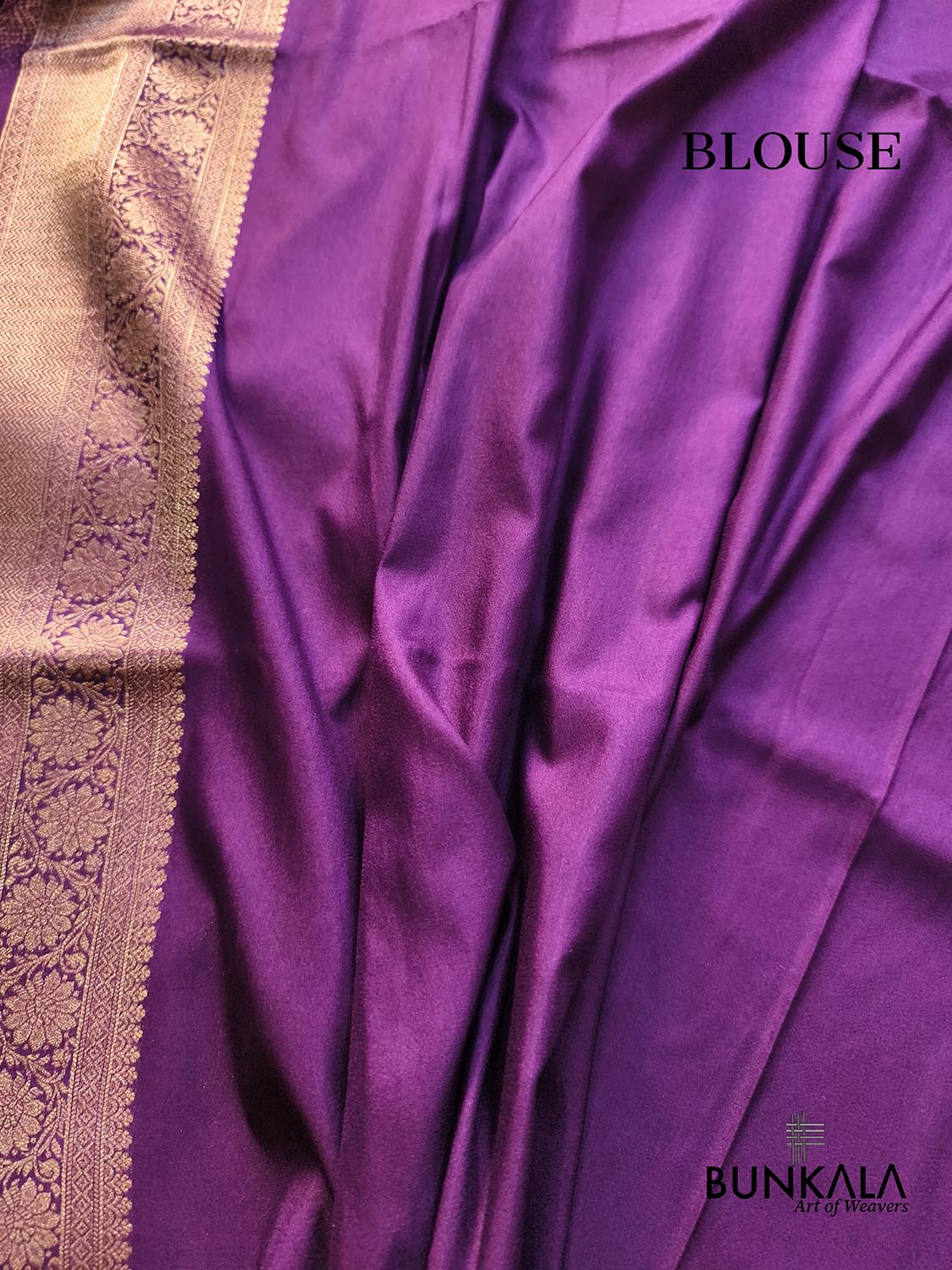 Puple Meenakari Jaal Weaved Banarasi Resham Silk Saree