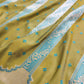 Green Two Shaded Soft Mashru Silk Jamewar Weaved Banarasi Saree
