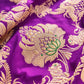 Purple Heritage Figure Motif Banarasi Pure Katan Silk Saree
