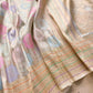 Off White Rangkat Kadwa Weaved Banarasi Pure Katan Silk Saree