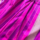 Purple & Pink Rangkat Stripe Buti Sona Rupa Kadwa Weaved Banarasi Pure Katan Silk Saree