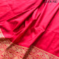 Bridal Red Heritage Design Big Koniya Buta Sona Rupa Banarasi Pure Katan Silk Saree