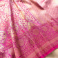 Rani Pink Brocade Jamewar Design Banarasi Silk Saree
