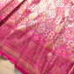 Rani Pink Brocade Jamewar Design Banarasi Silk Saree