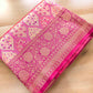 Rani Pink Brocade Jamewar Design Banarasi Silk Saree