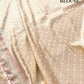 Ivory Pashmina Design Meenakari Banarasi Mashru Silk Saree