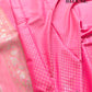 Baby Pink Jamewar Brocade Floral Banarasi Silk Saree