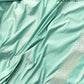 Sea Blue Mashru Silk Jamewar Leaf Buti Design Weaved Banarasi Saree