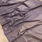 Midnight Sky Blue Resham Silk Brocade Antique Zari Weaved Banarasi Saree