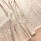 Off White Brocade Weaved Banarasi Mashru Silk Saree