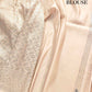 Off White Brocade Weaved Banarasi Mashru Silk Saree