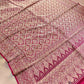 Burgundy Brocade Weaved Banarasi Mashru Silk Big Border Saree