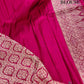 Burgundy Brocade Weaved Banarasi Mashru Silk Big Border Saree