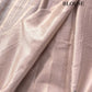 Pastel Grey Banarasi Stripe Design Floral Embroidered Border Organza Saree