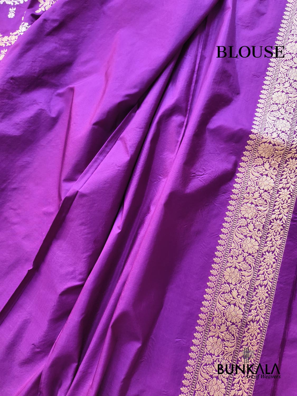 Purple Leheriya Sona Rupa Zari Paisley Pallu Kadwa Handweaved Banarasi Pure Katan Silk Saree