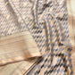 Grey Mashru Silk Banarasi Saree