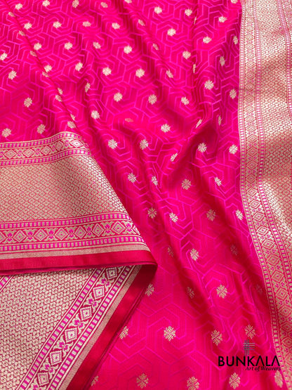 Pink Mashru Silk Banarasi Saree