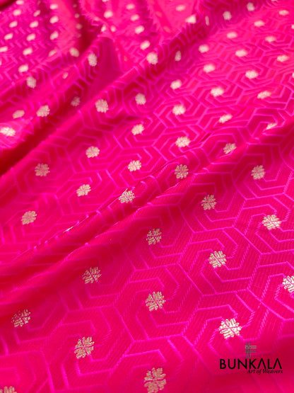 Pink Mashru Silk Banarasi Saree