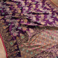 Purple Kadwa Handweaved Pure Katan Silk Meenakari Banarasi Saree