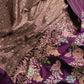 Purple Kadwa Handweaved Pure Katan Silk Meenakari Banarasi Saree
