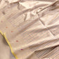 Beige Pure Katan Silk Meenakari Geometrical Design Resham Tanchui Body Handloom Banarasi Saree