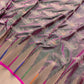 Pink and Green Peacock Motifs Banarasi Pure Katan Silk Handloom Saree