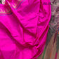 Pink and Green Peacock Motifs Banarasi Pure Katan Silk Handloom Saree