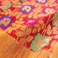 Red Floral Jaal Meenakari Handloom Banarasi Organza Saree