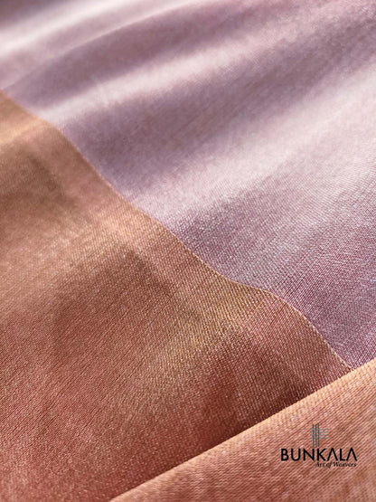 Maroon Red Plain Banarasi Resham Silk Saree