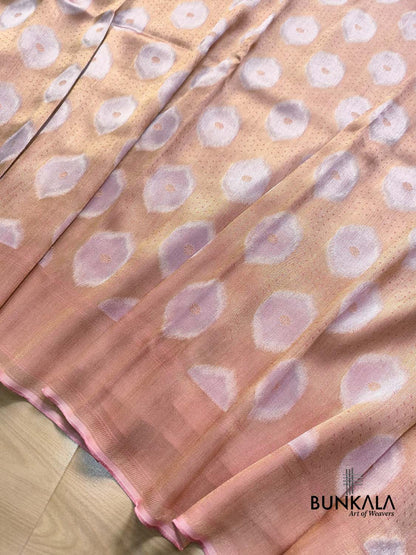 Gajri Pink Geometrical Design Sona Rupa Banarasi Tanchui Resham Silk Saree
