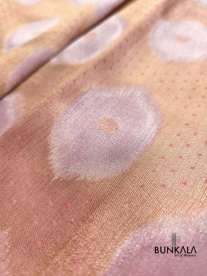 Gajri Pink Geometrical Design Sona Rupa Banarasi Tanchui Resham Silk Saree