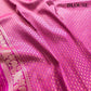 Lavender Geometric Body Floral Meenakari Border Banarasi Silk Saree