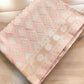 Pastel Peach Geometric Design Sona Rupa Banarasi Organza Silk Saree