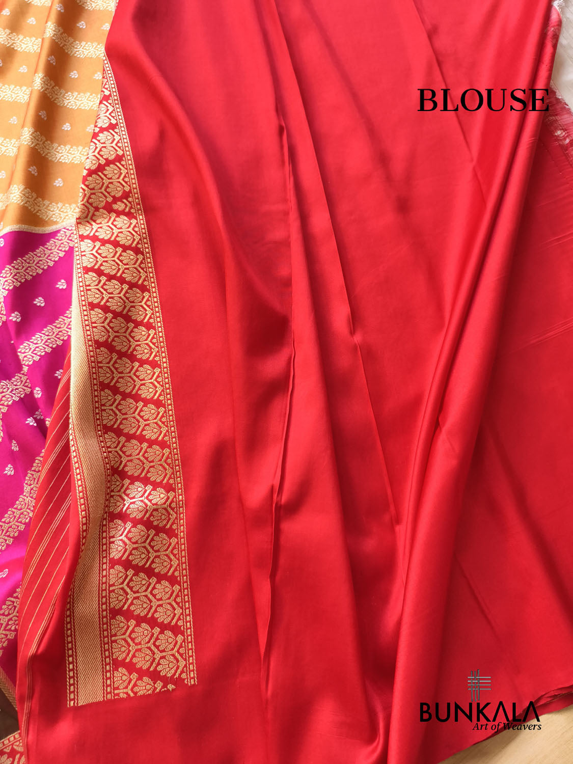 Heritage Ivory Char Ghar Rangkaat Pallu Kadwa Handweaved Banarasi Pure Katan Silk Saree