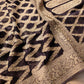 Jet Black Georgette Geometrical Design Banarasi Saree