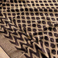 Jet Black Georgette Geometrical Design Banarasi Saree