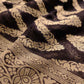 Jet Black Georgette Geometrical Design Banarasi Saree