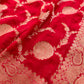 Bridal Red Georgette Sona Zari Jaal Design Banarasi Saree