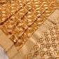 Mustard Cheeku Georgette Sona Zari Jaal Design Banarasi Saree