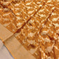 Mustard Cheeku Georgette Sona Zari Jaal Design Banarasi Saree