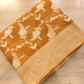 Mustard Cheeku Georgette Sona Zari Jaal Design Banarasi Saree