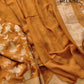 Mustard Cheeku Georgette Sona Zari Jaal Design Banarasi Saree