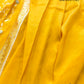 Bright Yellow Meenakari Floral Jaal Banarasi Soft Tissue Silk Saree
