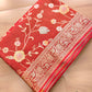 Red Meenakari Floral Jaal Banarasi Soft Tissue Silk Saree