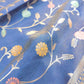 Blue Meenakari Floral Jaal Banarasi Soft Tissue Silk Saree