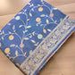 Blue Meenakari Floral Jaal Banarasi Soft Tissue Silk Saree